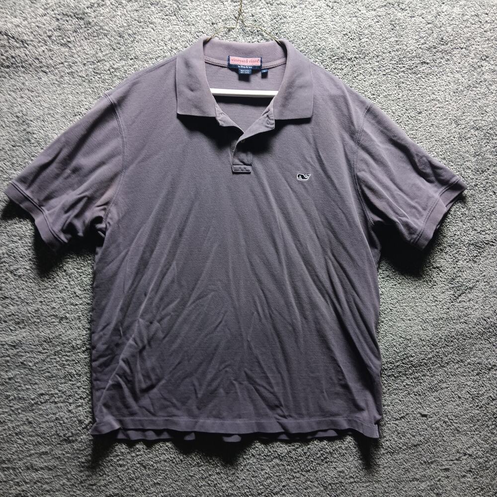 Vineyard Vines Polo Shirt Men’s XL Blue Whale Logo Cotton